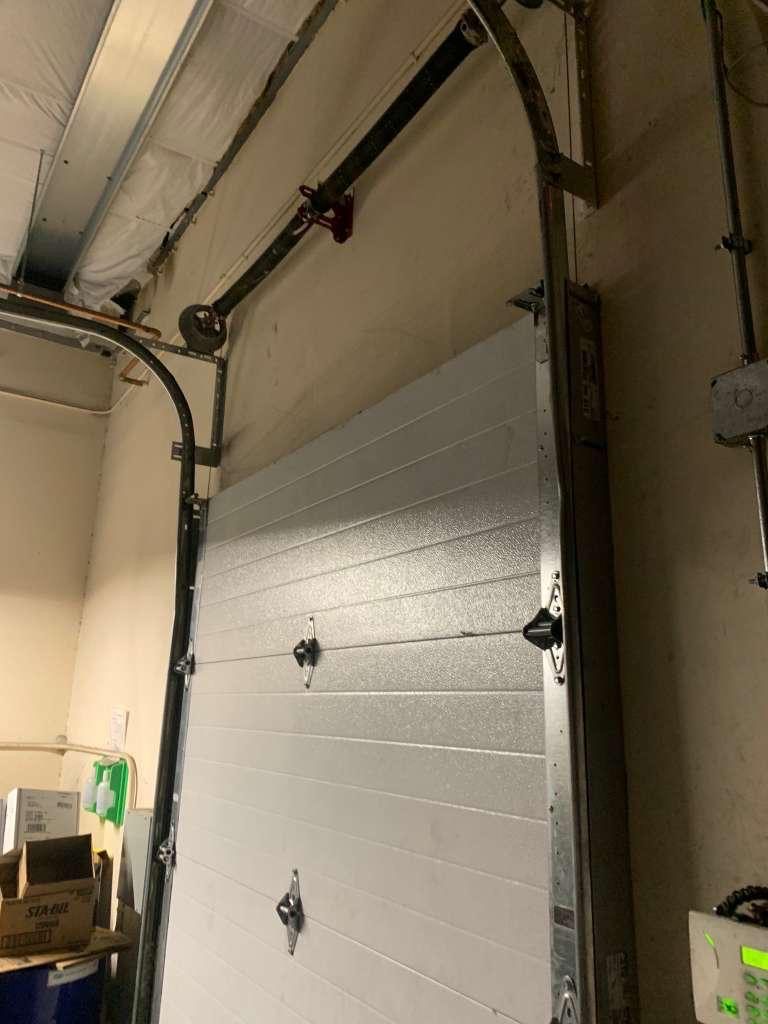 New door panel and track setup, in progress